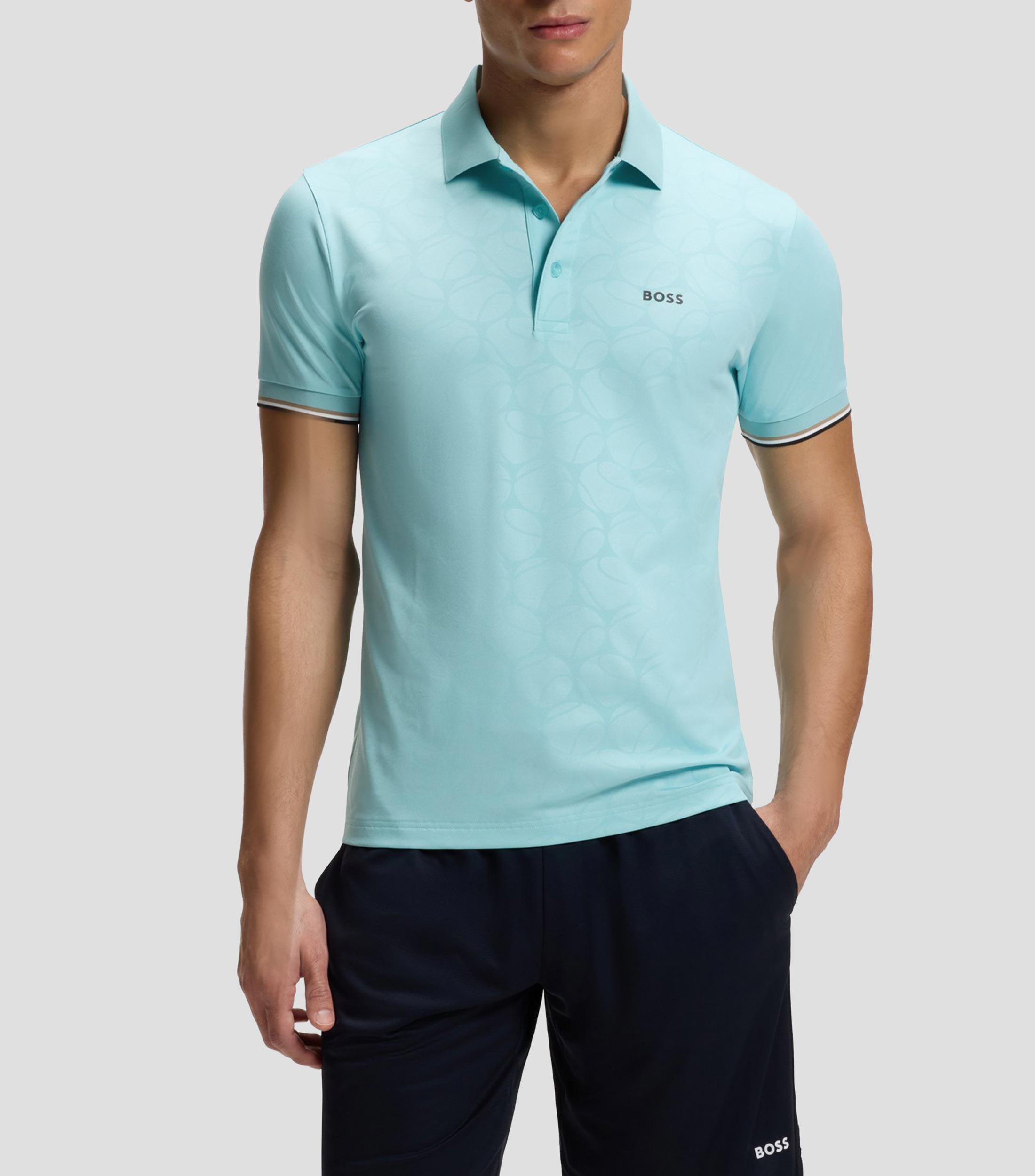 Playera tipo polo manga corta lisa Hombre
